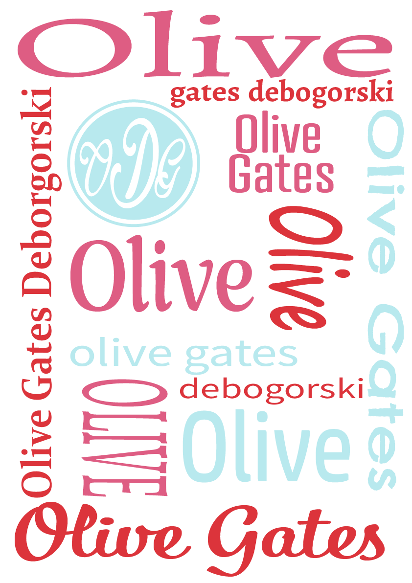 Baby Name Blanket - Girl