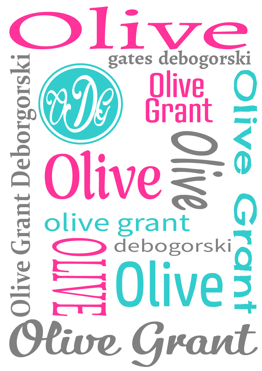 Baby Name Blanket - Girl