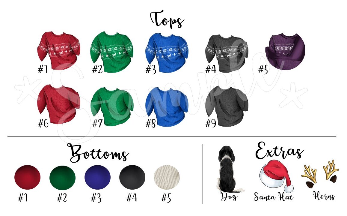 Christmas Besties Clothing Options