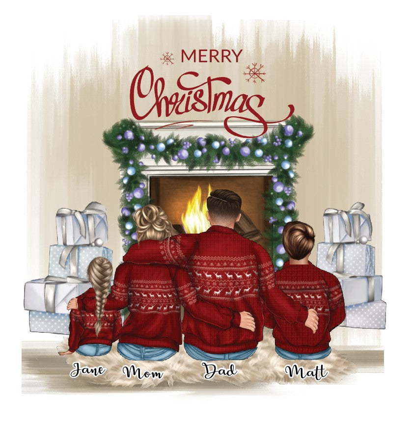 Family Christmas Sweater Ornament