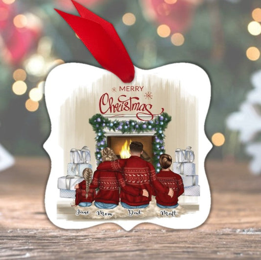 Family Christmas Sweater Ornament