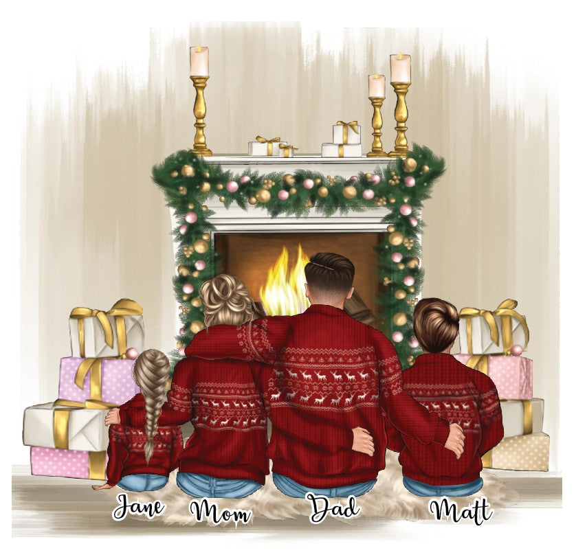 Family Christmas Sweater Ornament