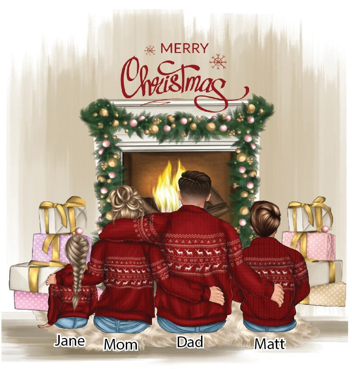 Family Christmas Sweater Ornament