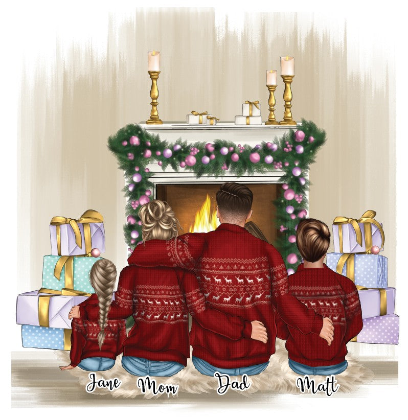 Family Christmas Sweater Ornament