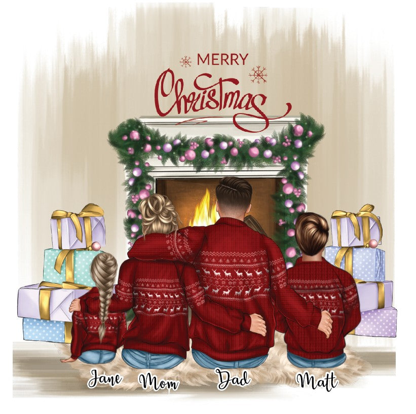 Family Christmas Sweater Ornament