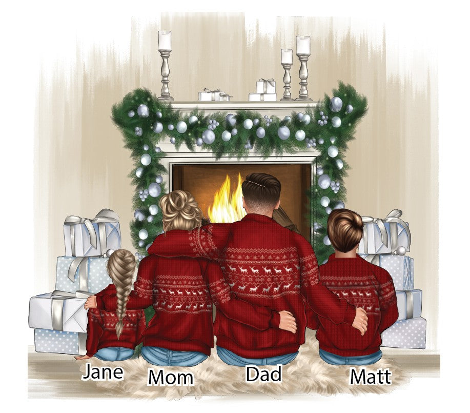 Family Christmas Sweater Ornament