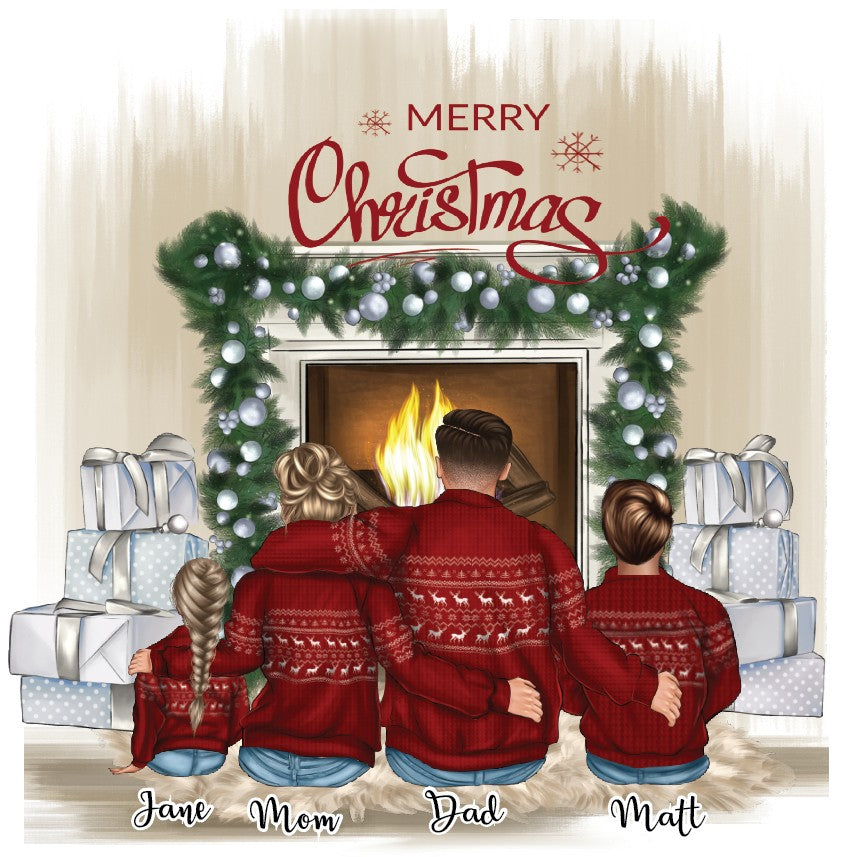 Family Christmas Sweater Ornament