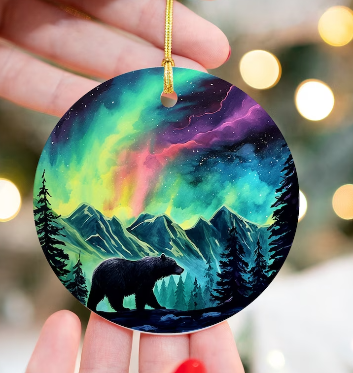 Northern Lights Design Ornament