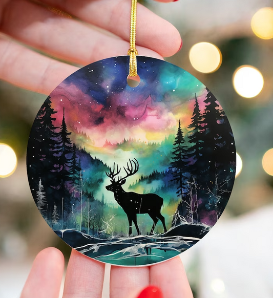 Northern Lights Design Ornament