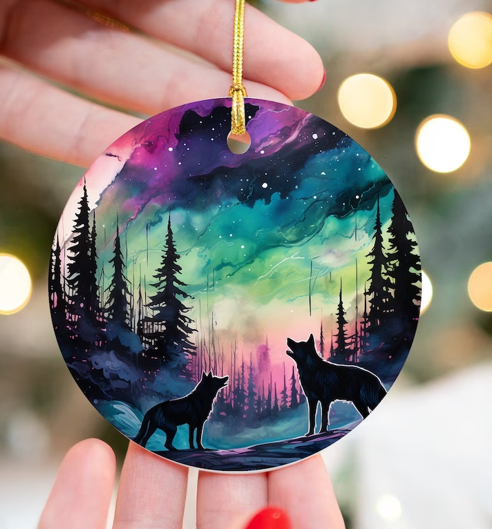 Northern Lights Design Ornament