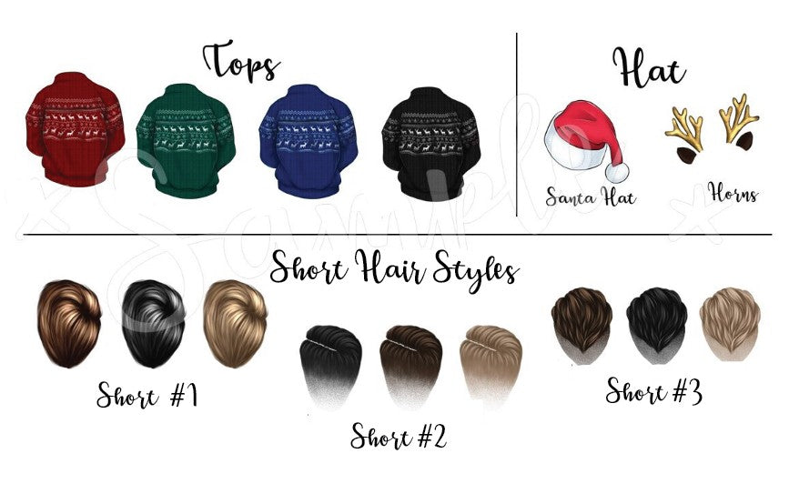 Family Christmas Sweater Ornament