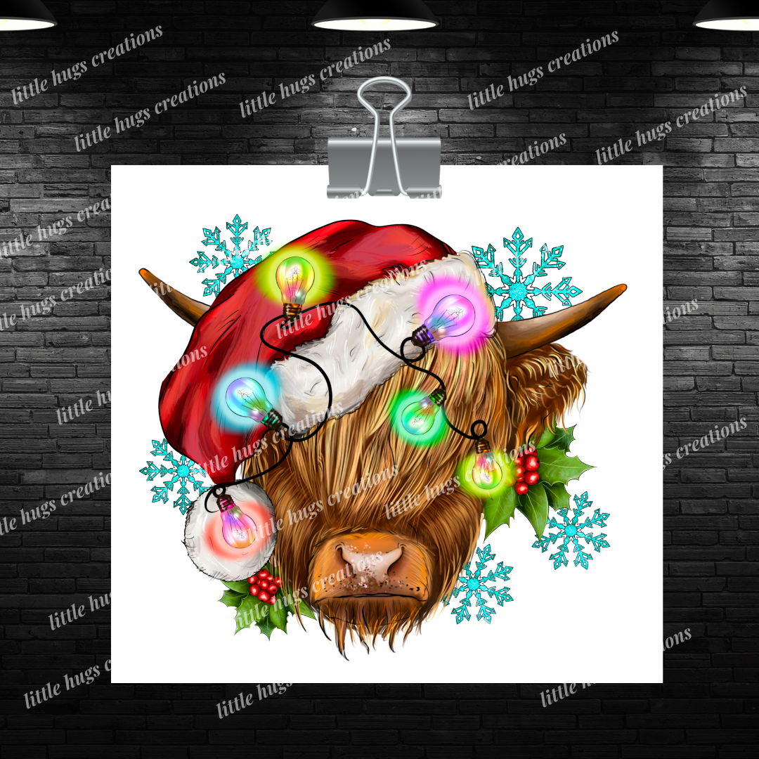 Christmas Bison Skinny 20 oz Tumbler