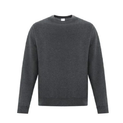 dark grey crew neck