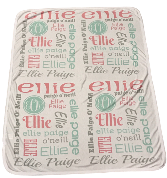 Baby Name Blanket - Girl