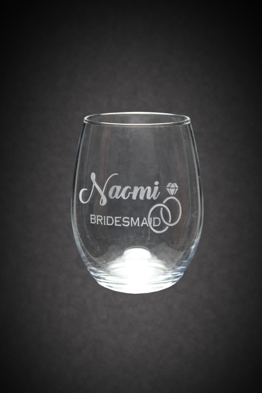 Custom Etched Glass Design